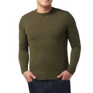 NWT Smartwool Men’s Sparwood Crew Green Heather Wool Blend Sweater Size Large